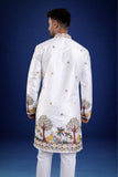 Karvaan Cotton Silk Ethnic Embroidery Daman Work Kurta