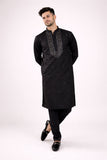 Karvaan Black Giza Cotton Mirror Work with Pant