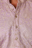 Karvaan Cotton Silk Banarasi Embroidery Kurta (Inside Lining Aastar) - Image 4