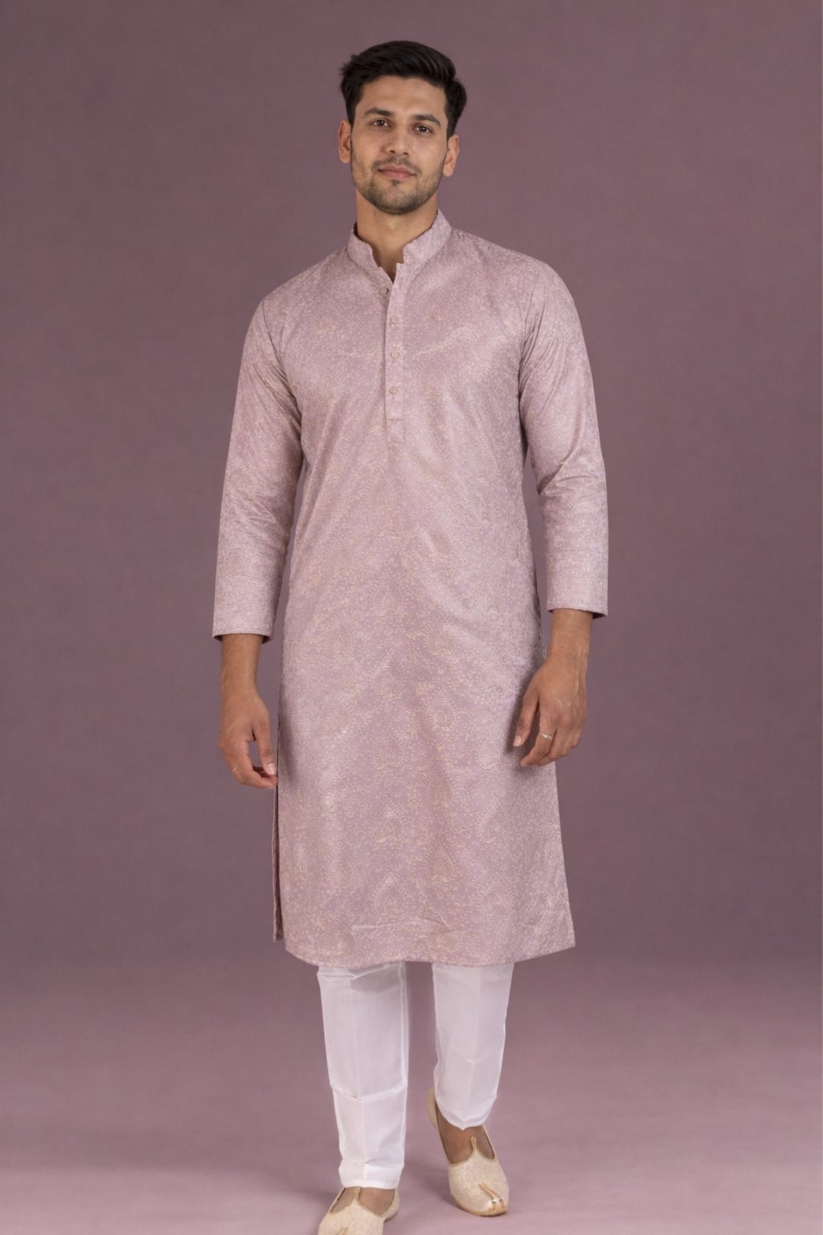 Karvaan Cotton Silk Banarasi Embroidery Kurta (Inside Lining Aastar)