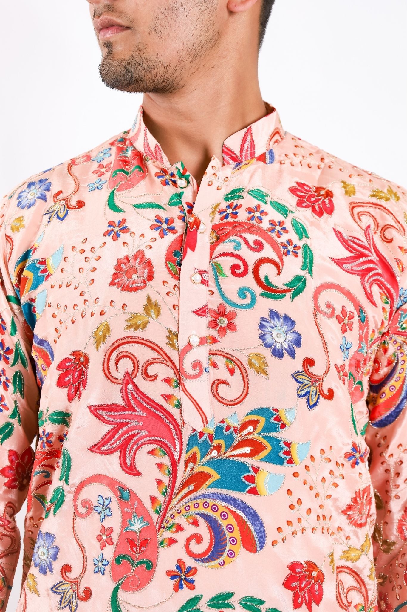 Karvaan Viscose Rayon Position Embroidery Kurta (Inside Lining Aastar)