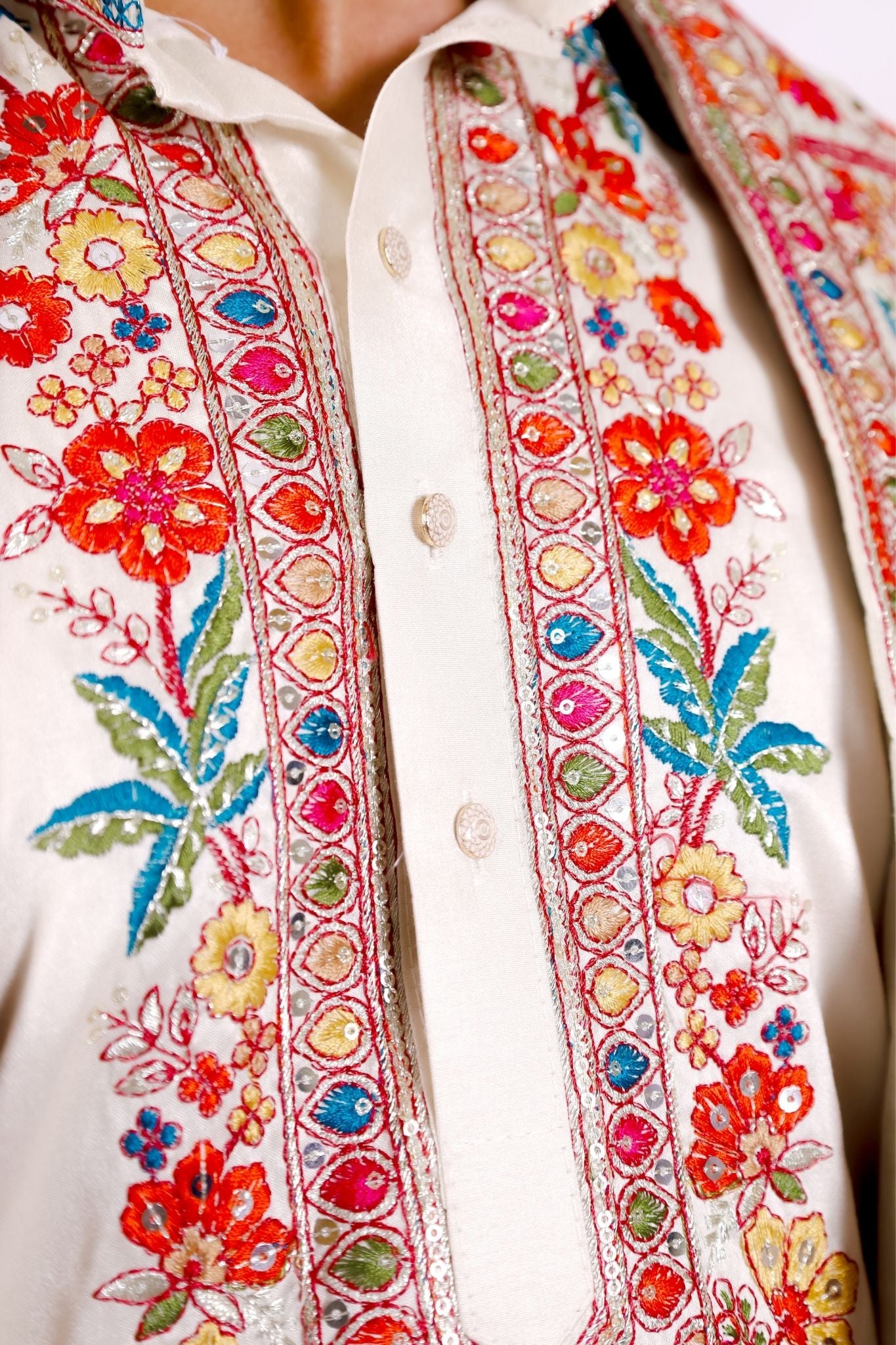 Karvaan Soft Silk Embroidery Kurta with Pant & Dupatta